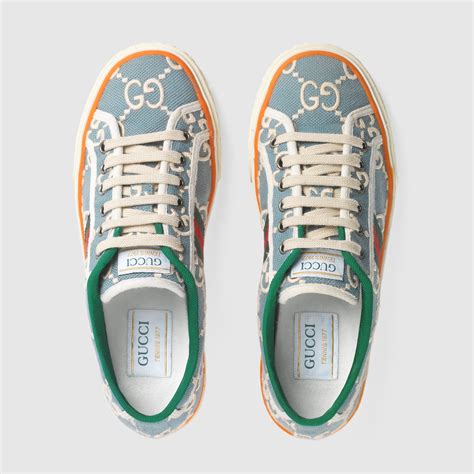 gucci sneakers wimen|Gucci denim sneakers.